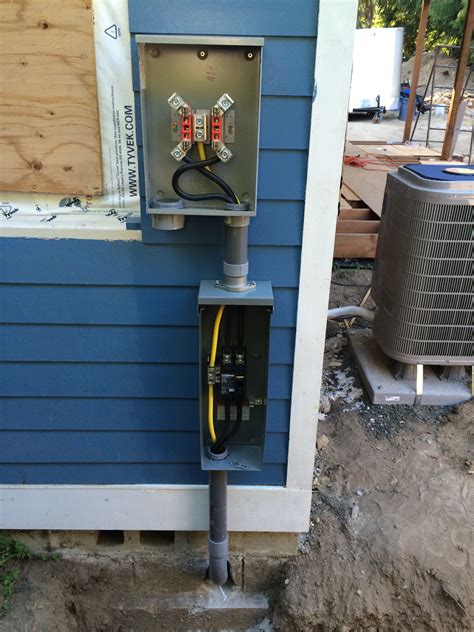 diy install meter box in existing metal lap siding siding|installing electrical box on existing siding.